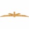 Ekena Millwork Alberta Rough Sawn Timber Gable Bracket, Western Red Cedar, 108"W x 27"H x 2"D x 6"F, 6/12 Pitch GBW108X27X0206ALB00RWR - alternate 5